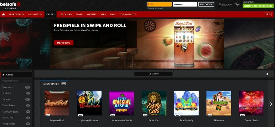 Betsafe Casino Vorschau