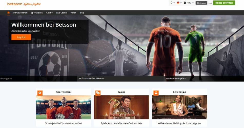 Betsson Casino Vorschau