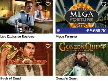 Casino Euro Spielangebot