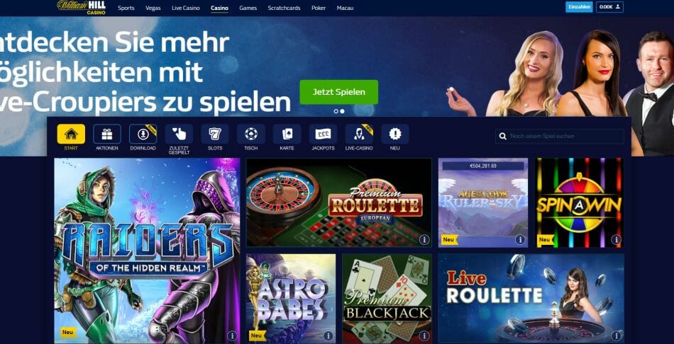 William Hill Vorschau